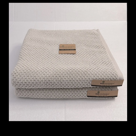 2pc ECOEXISTENCE Bamboo Zero Twist Loops Bath Towel Set - FGChiffon - Picture 4 of 4